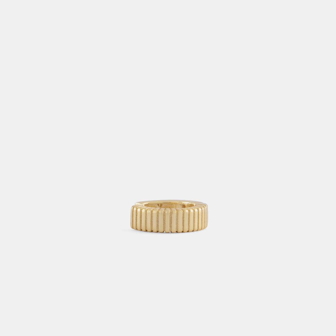 Gold Plated Silver Column Earring