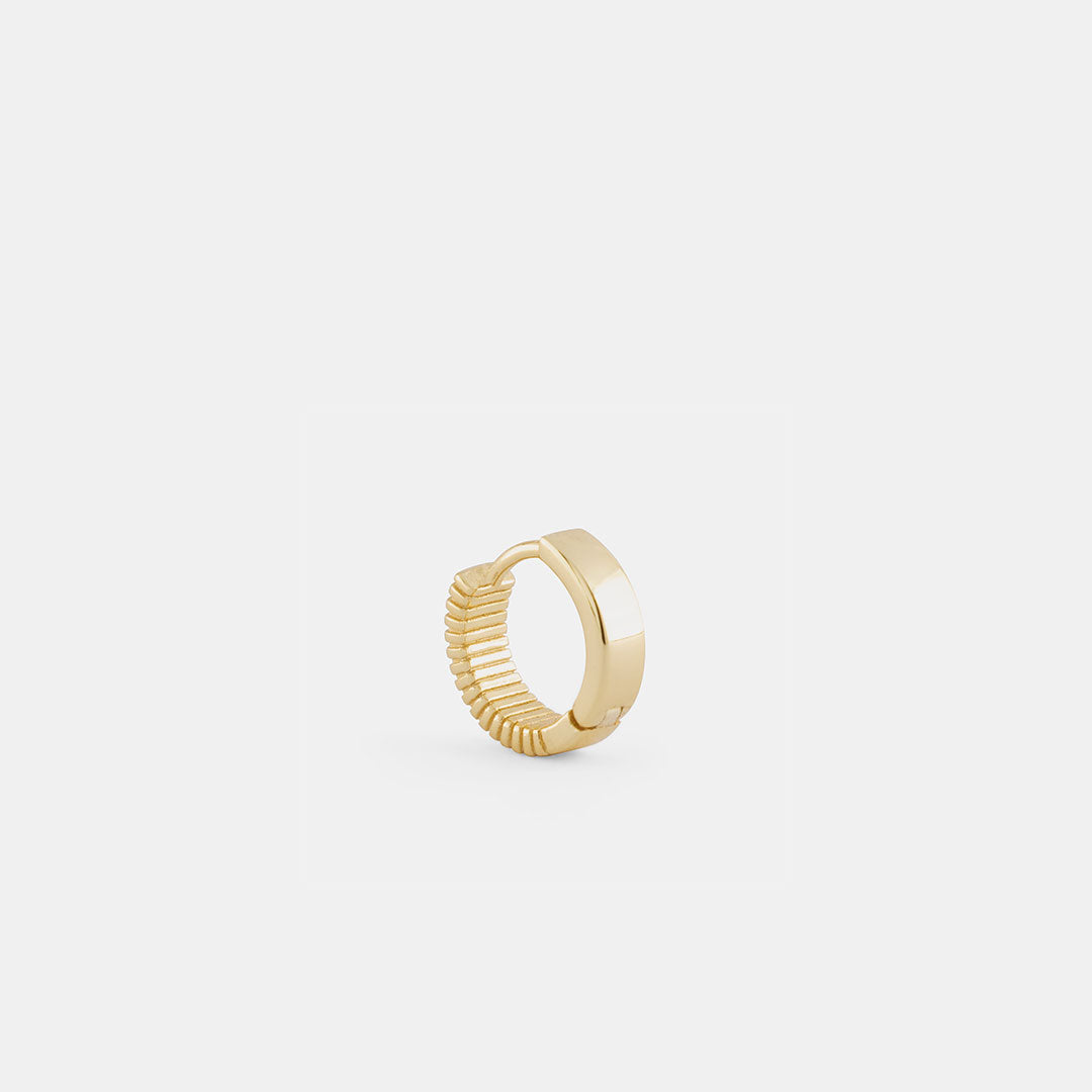 Gold Plated Silver Column Earring