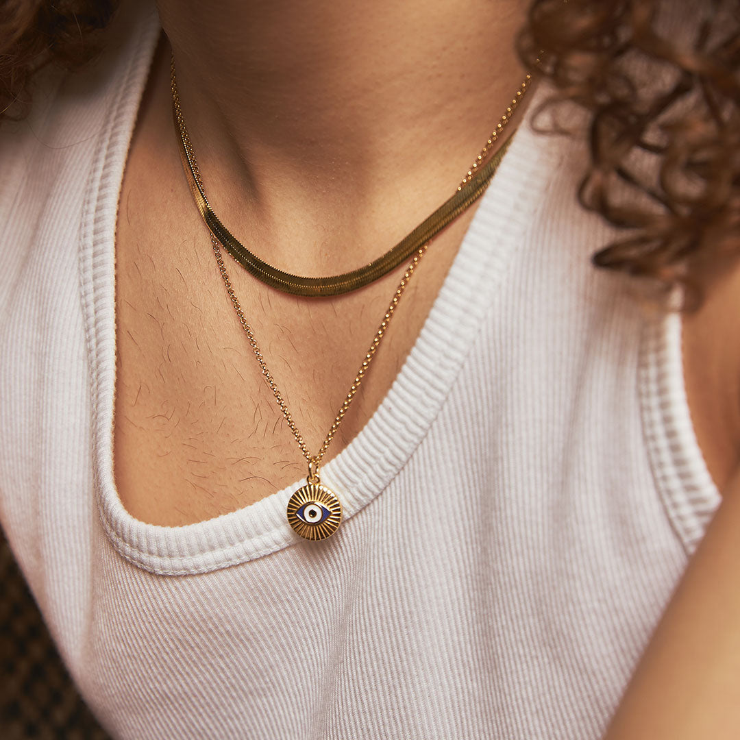 Gold Plated Silver Focus Necklace Gold Plated Silver Focus Necklace