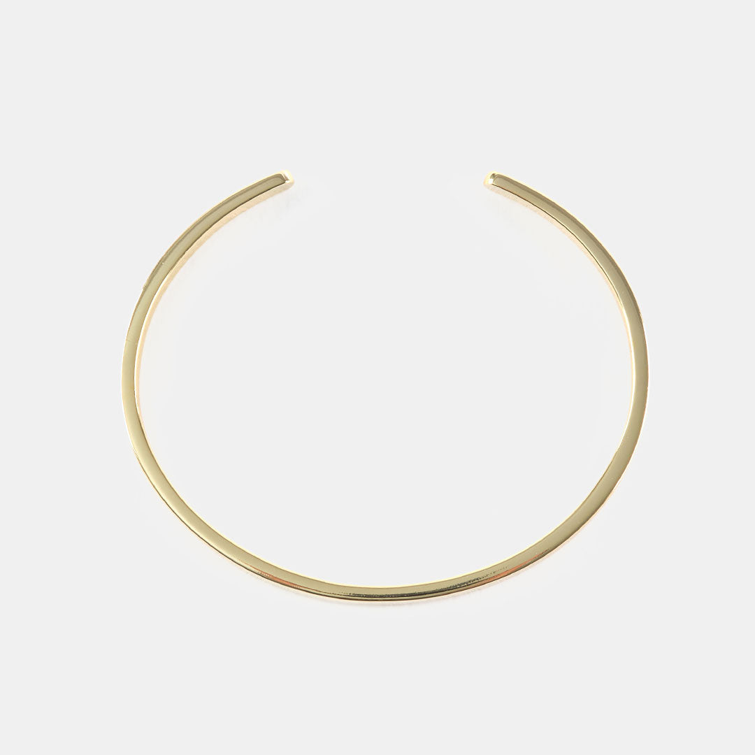 Gold Plated Silver Line Bangle