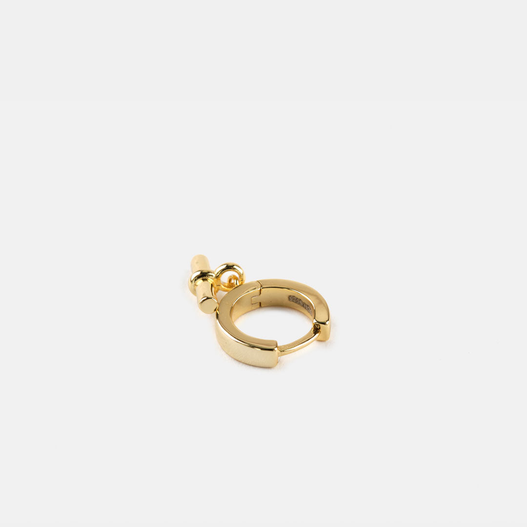 Gold Plated Silver T-Bar Earring Gold Plated Silver T-Bar Earring