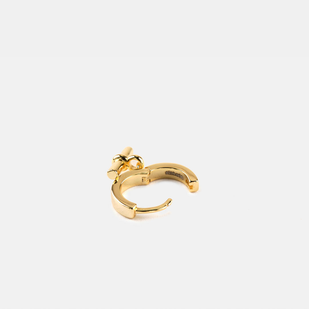 Gold Plated Silver T-Bar Earring Gold Plated Silver T-Bar Earring