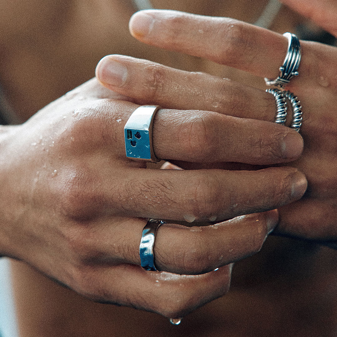 Silver Glow Ring