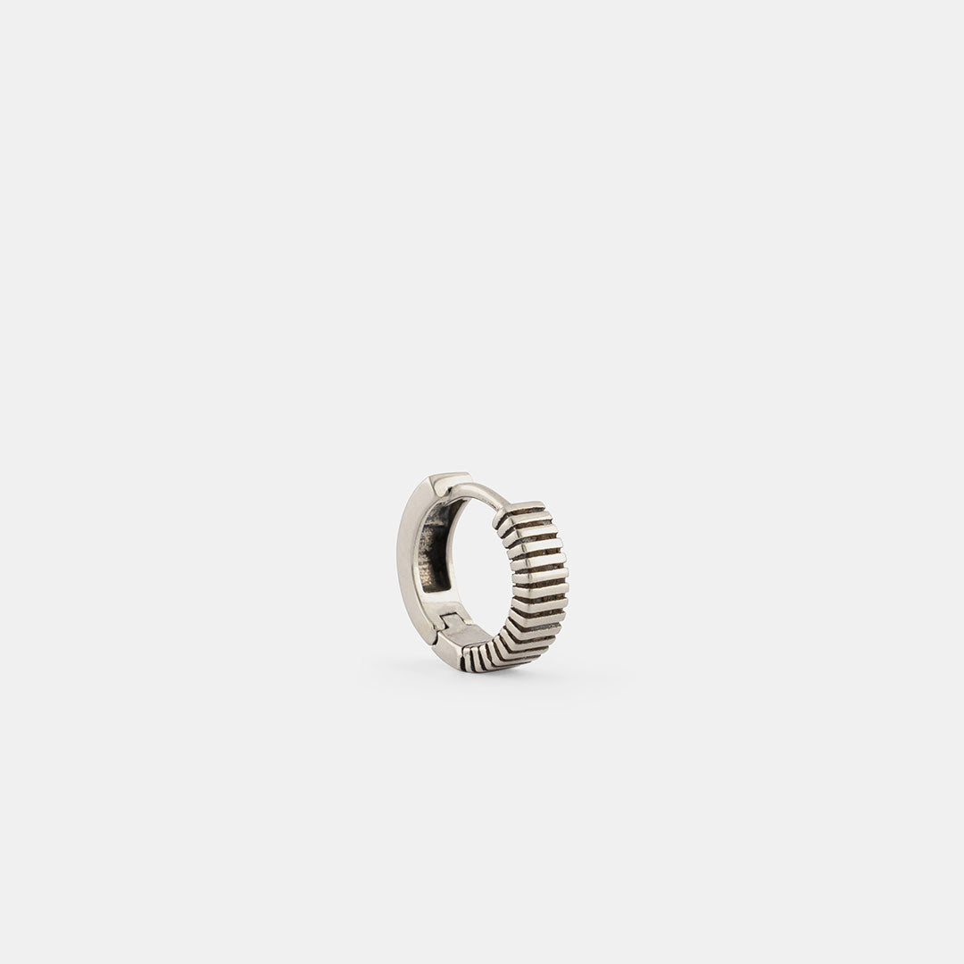 Silver Column Earring
