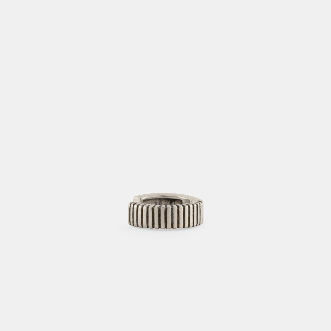 Silver Column Earring