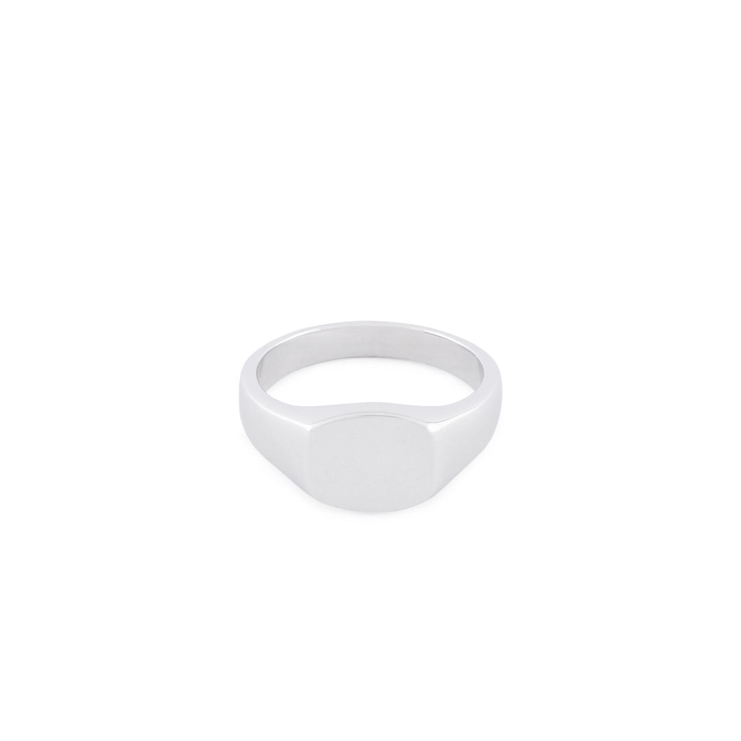Silver Signet Ring | Men's 925 Sterling Silver | Serge DeNimes