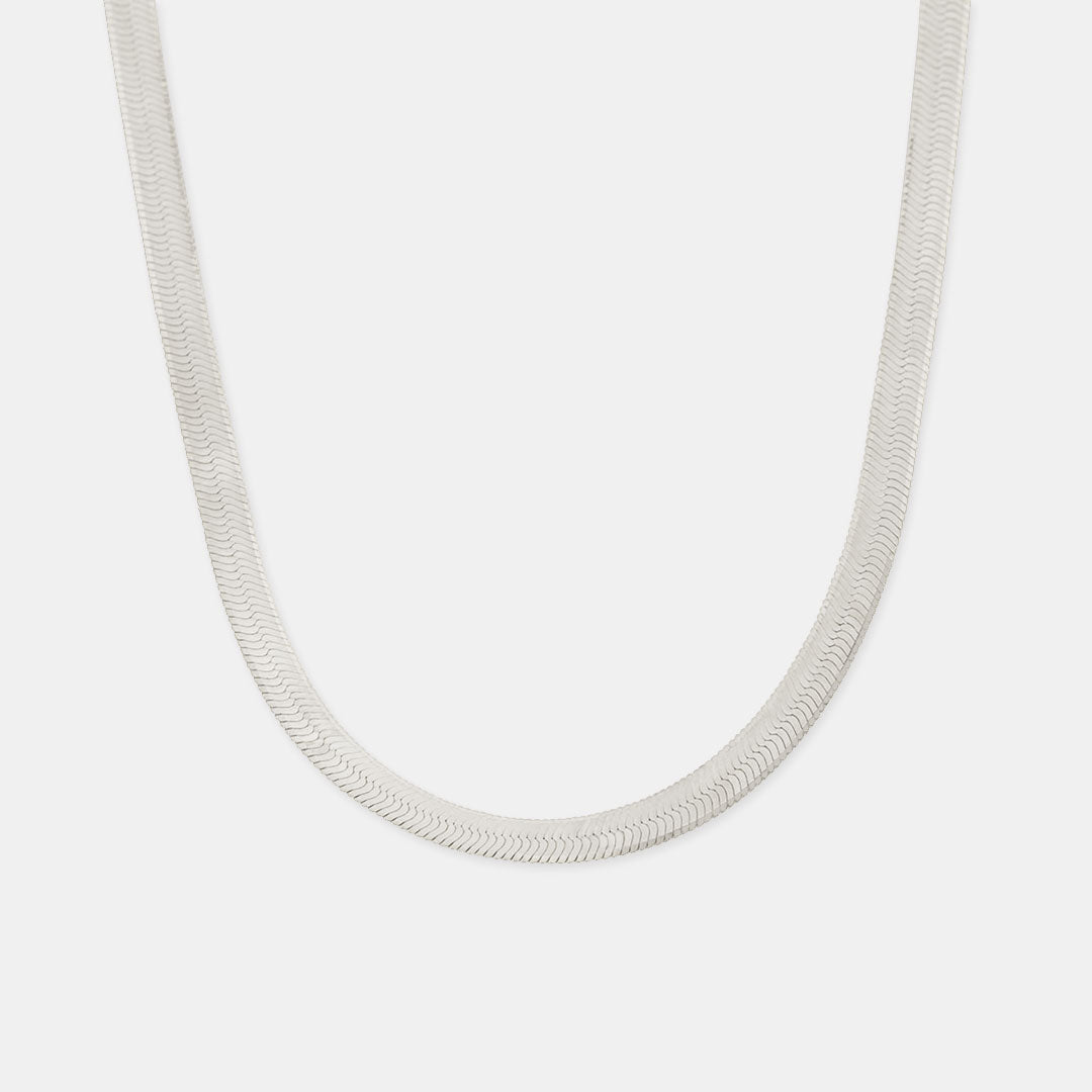 Silver Flat Snake Chain