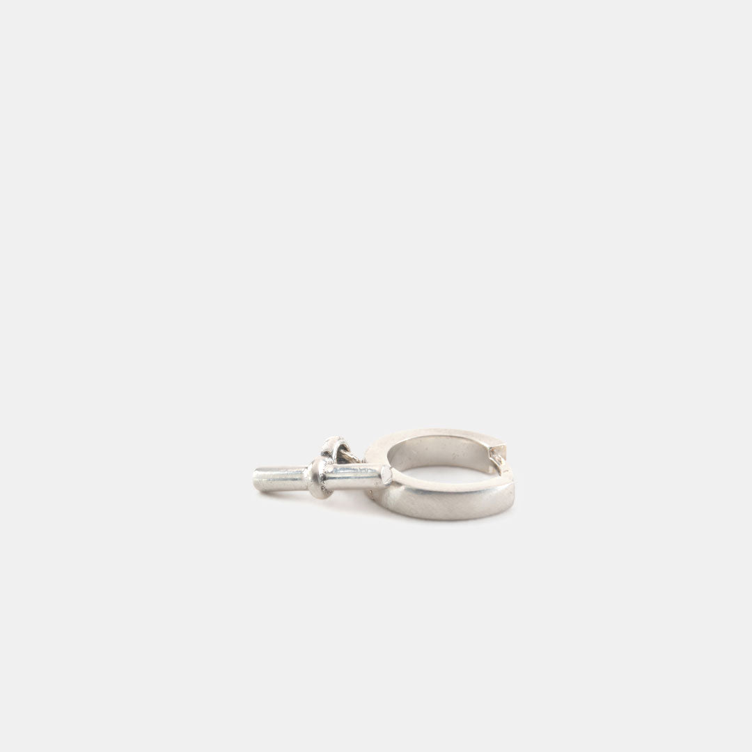 Silver T-Bar Earring