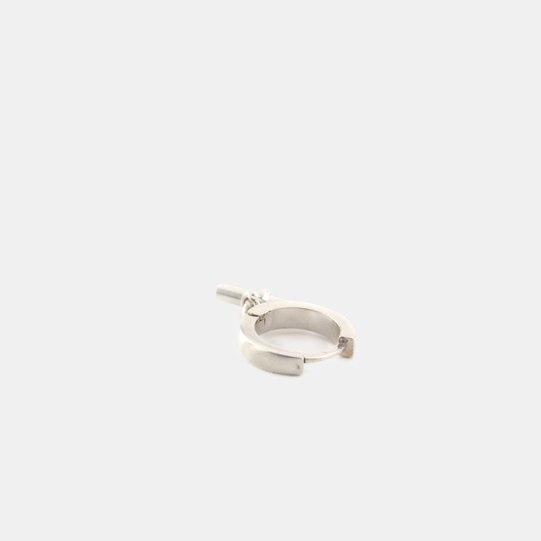 Silver T-Bar Earring
