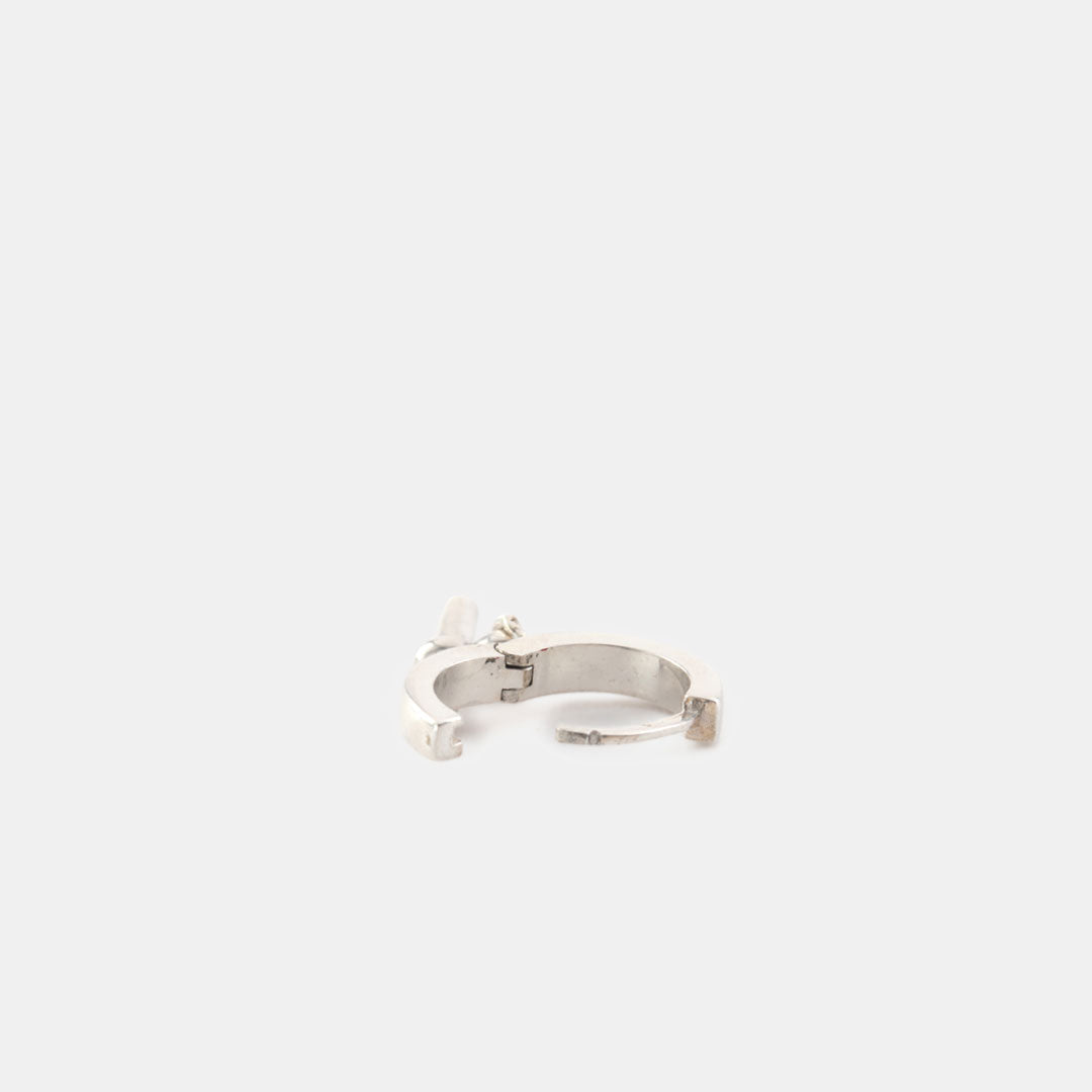 Silver T-Bar Earring