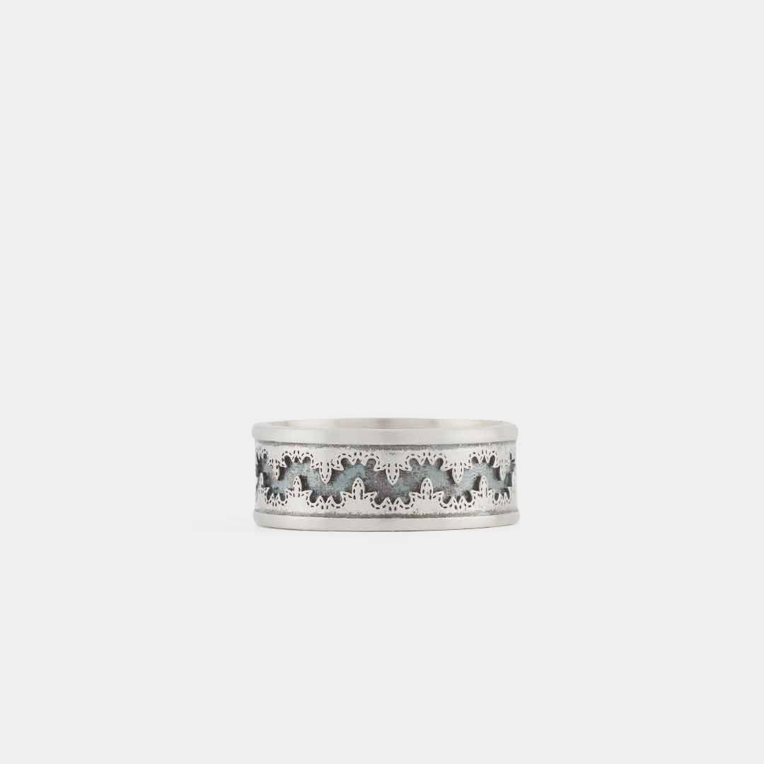 Silver Western Ring