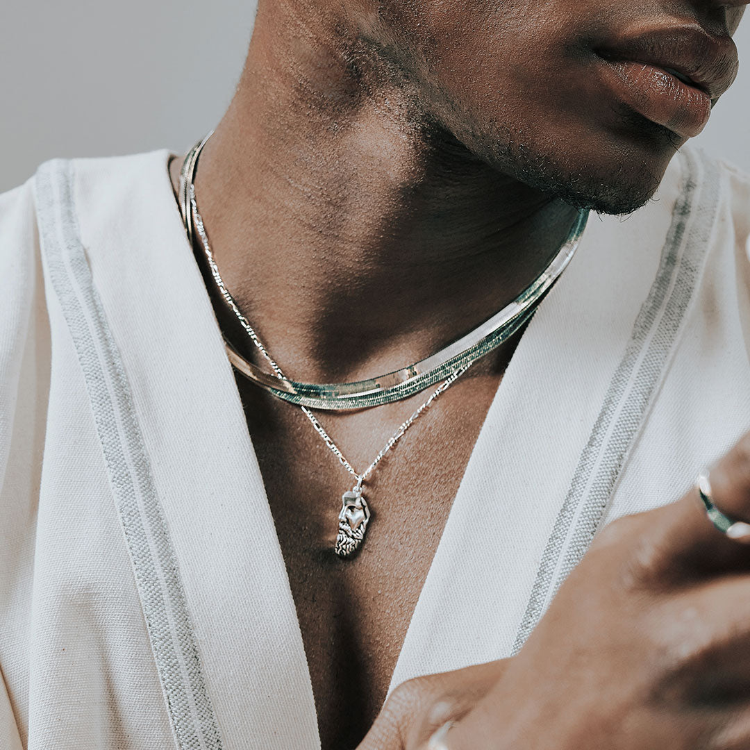 Silver Flat Snake Chain