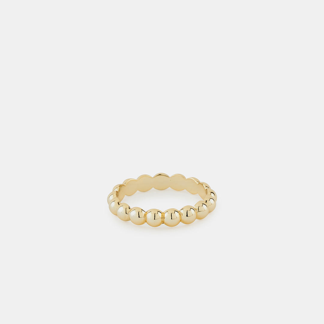 Gold Plated Silver Bubble Ring