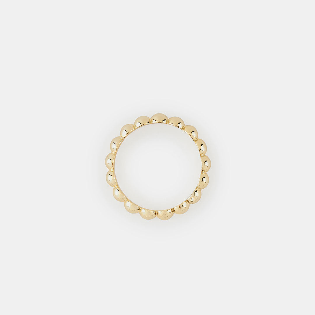 Gold Plated Silver Bubble Ring