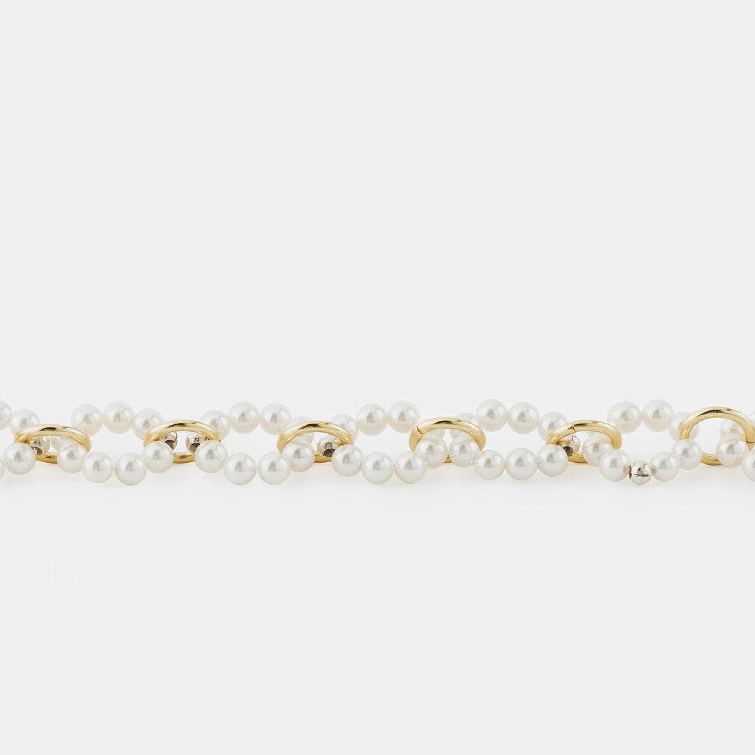 Gold Plated Silver Particle Bracelet