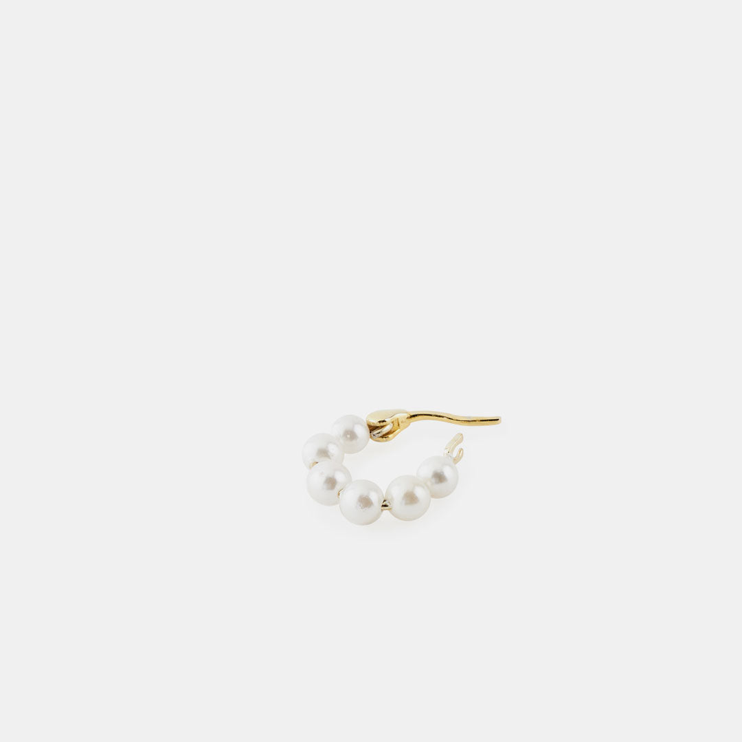 Gold Plated Silver Particle Earring