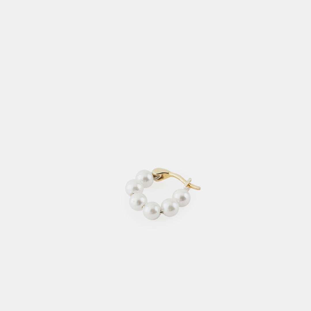 Gold Plated Silver Particle Earring