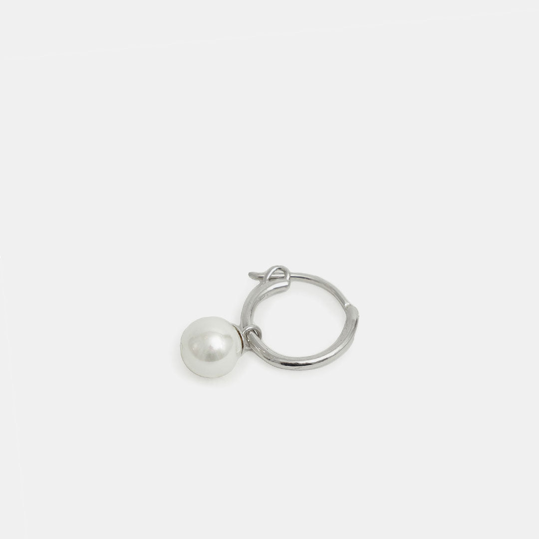 Silver Pearl Drop Earring Silver Pearl Drop Earring - Limited Edition - Serge DeNimes