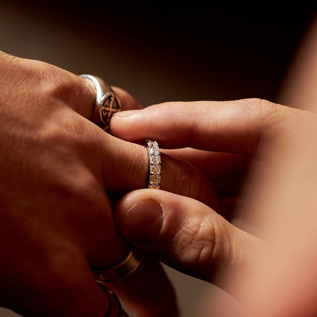 Silver Tennis Ring