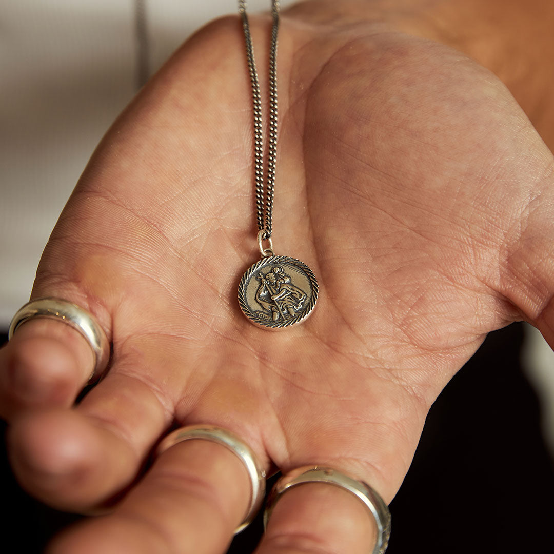 Silver St Christopher Necklace Silver St Christopher Necklace