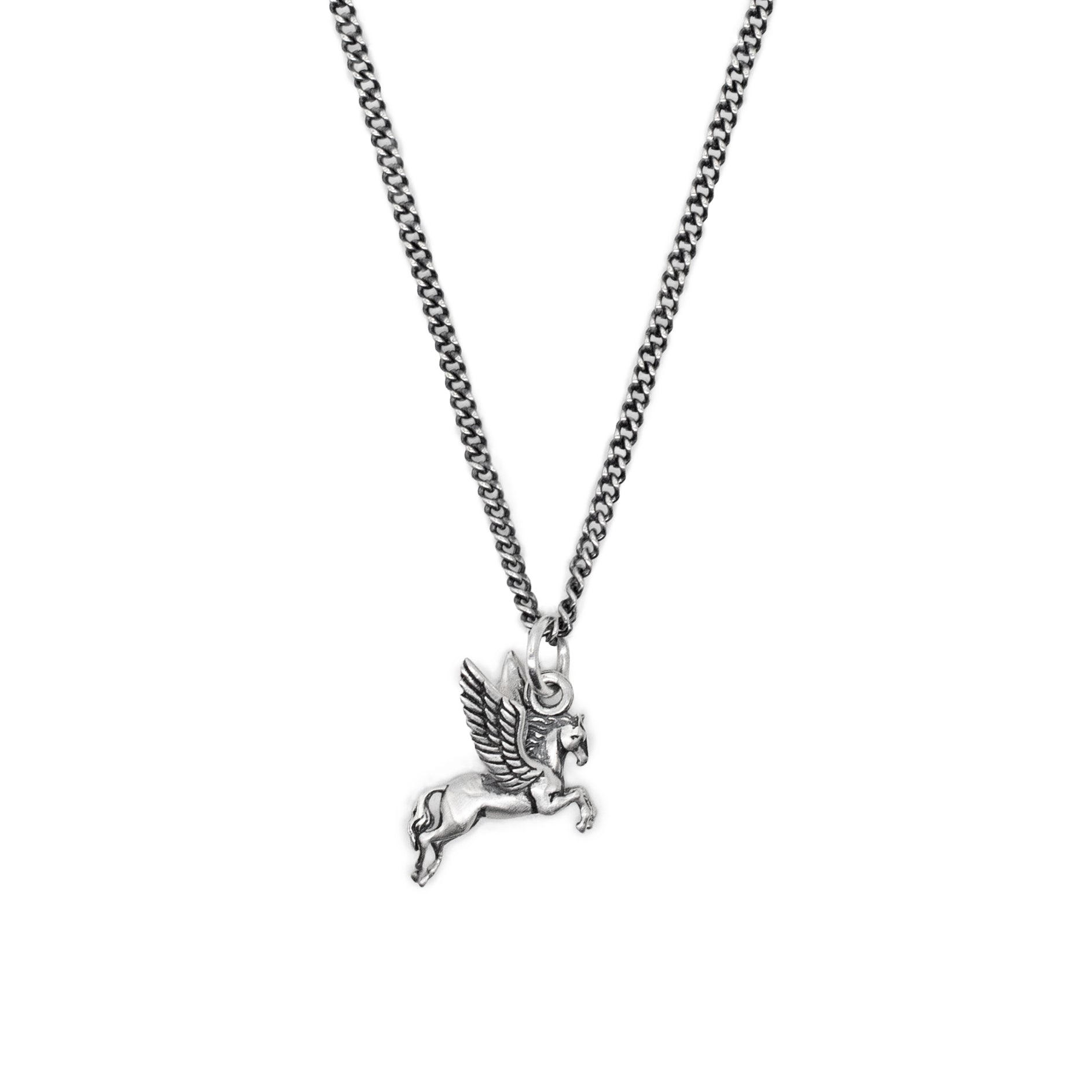 Silver Pegasus Necklace