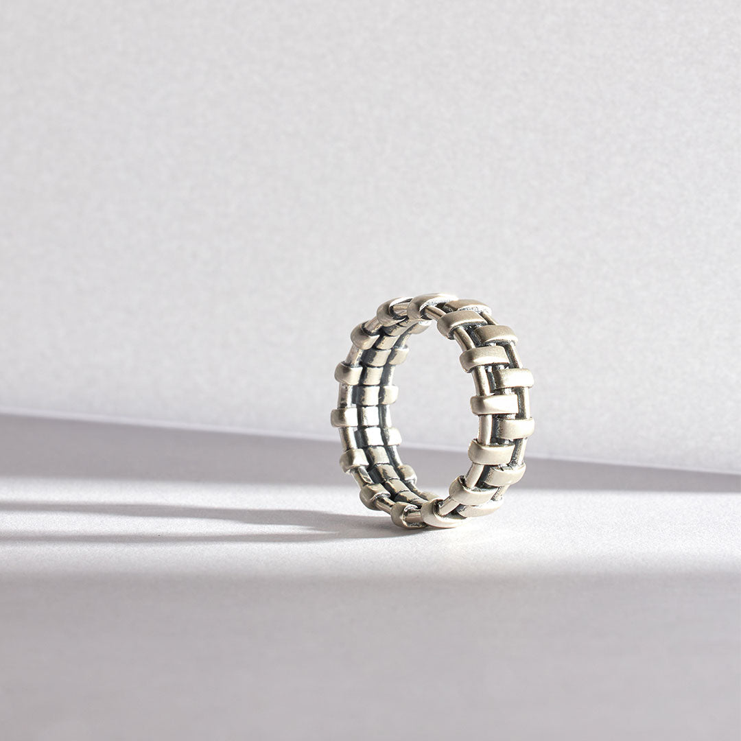 Silver Cage Ring