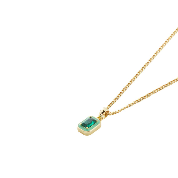 Gold Green Blush Necklace
