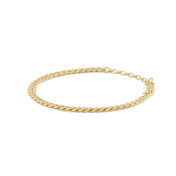 Gold 5mm Curb Bracelet