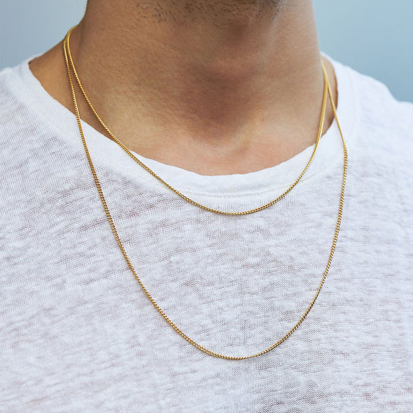Gold 1.5mm Curb Chain