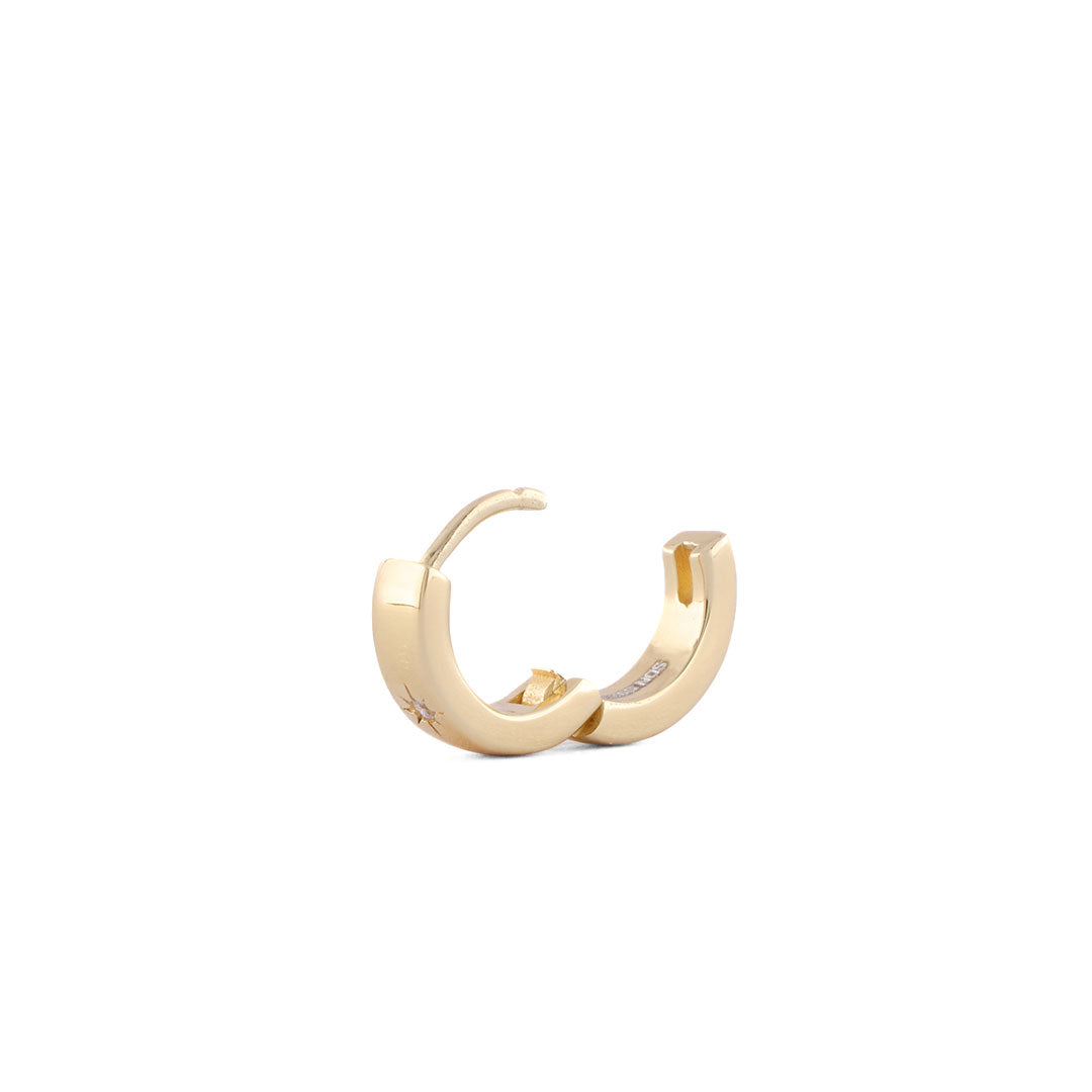 Gold Asteria Hoop Earring