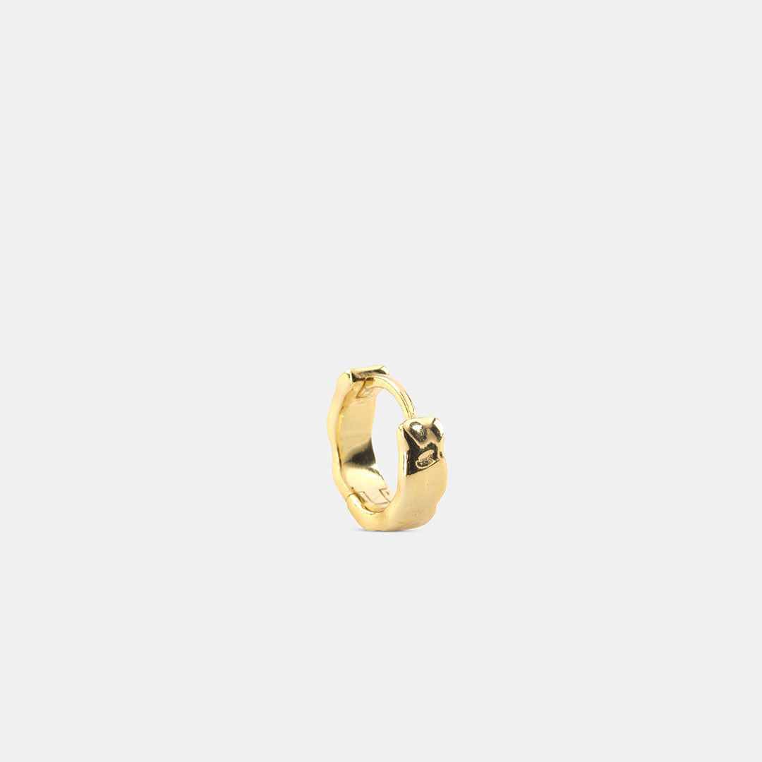 Gold Plated Silver Attrition Earring