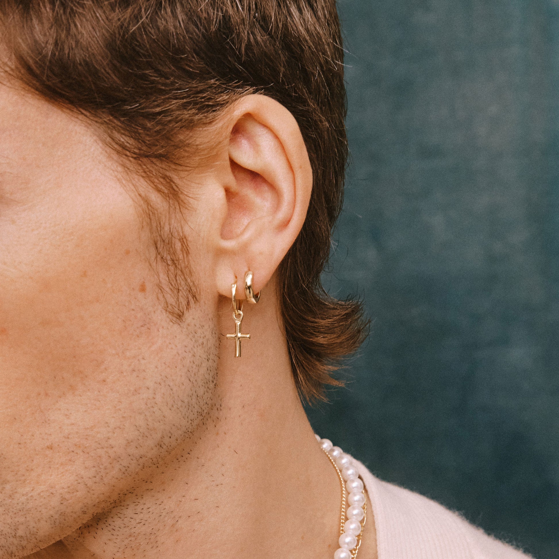 Gold Huggie Hoop Earring