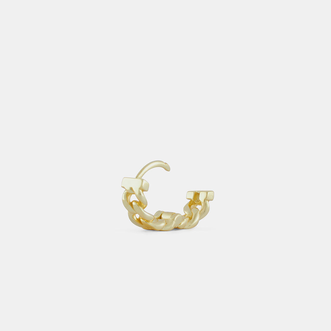 Gold Cuban Link Earring