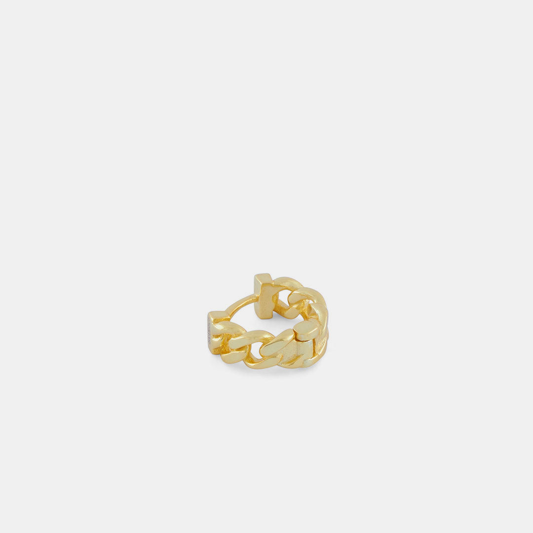 Gold Cuban Link Earring