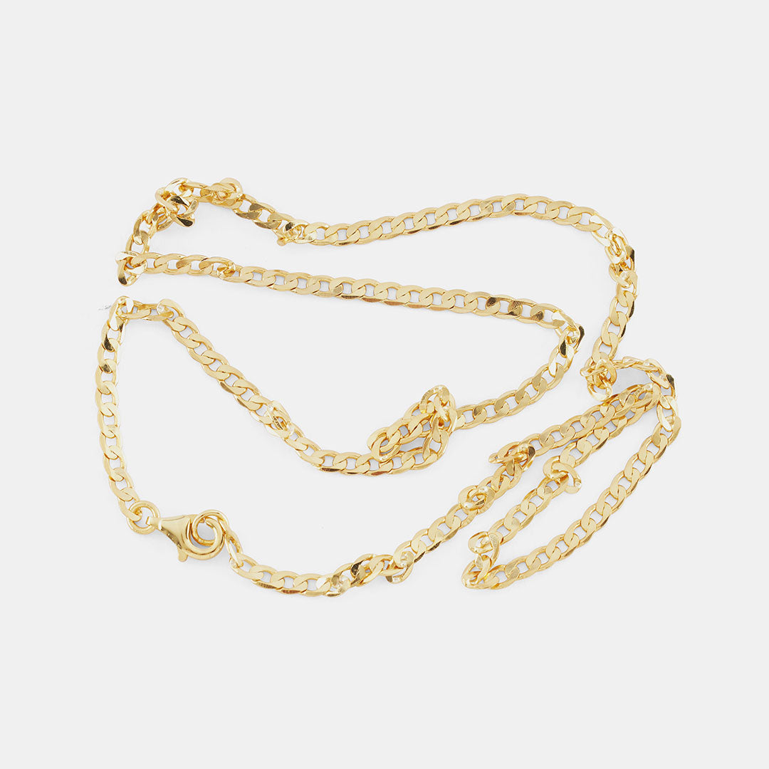 Gold Flat Cuban Chain