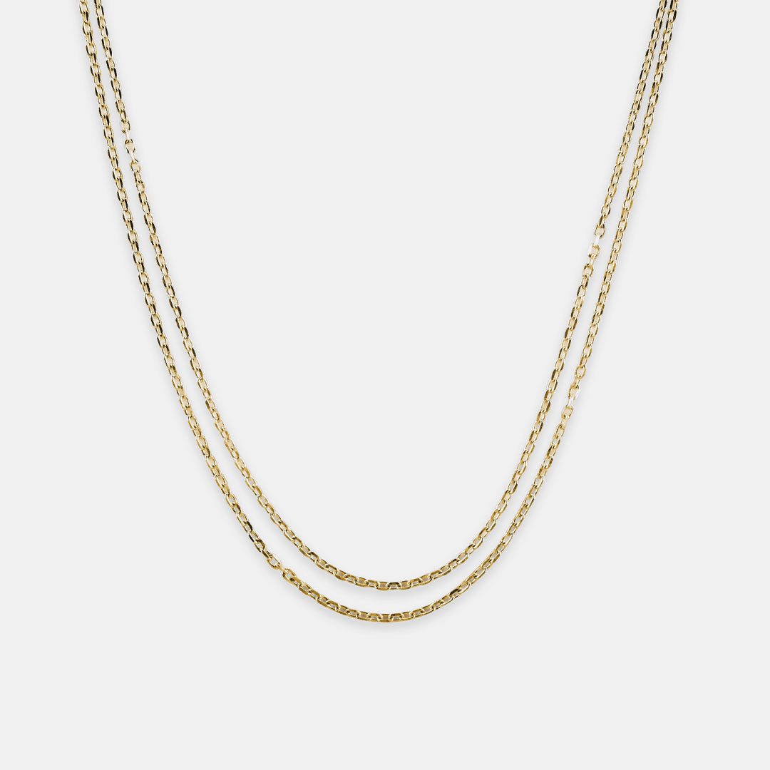 Solid 18K Gold Belcher Chains Sliding Rolo Adjustable Chain Necklace 60cm  3.41g - AliExpress