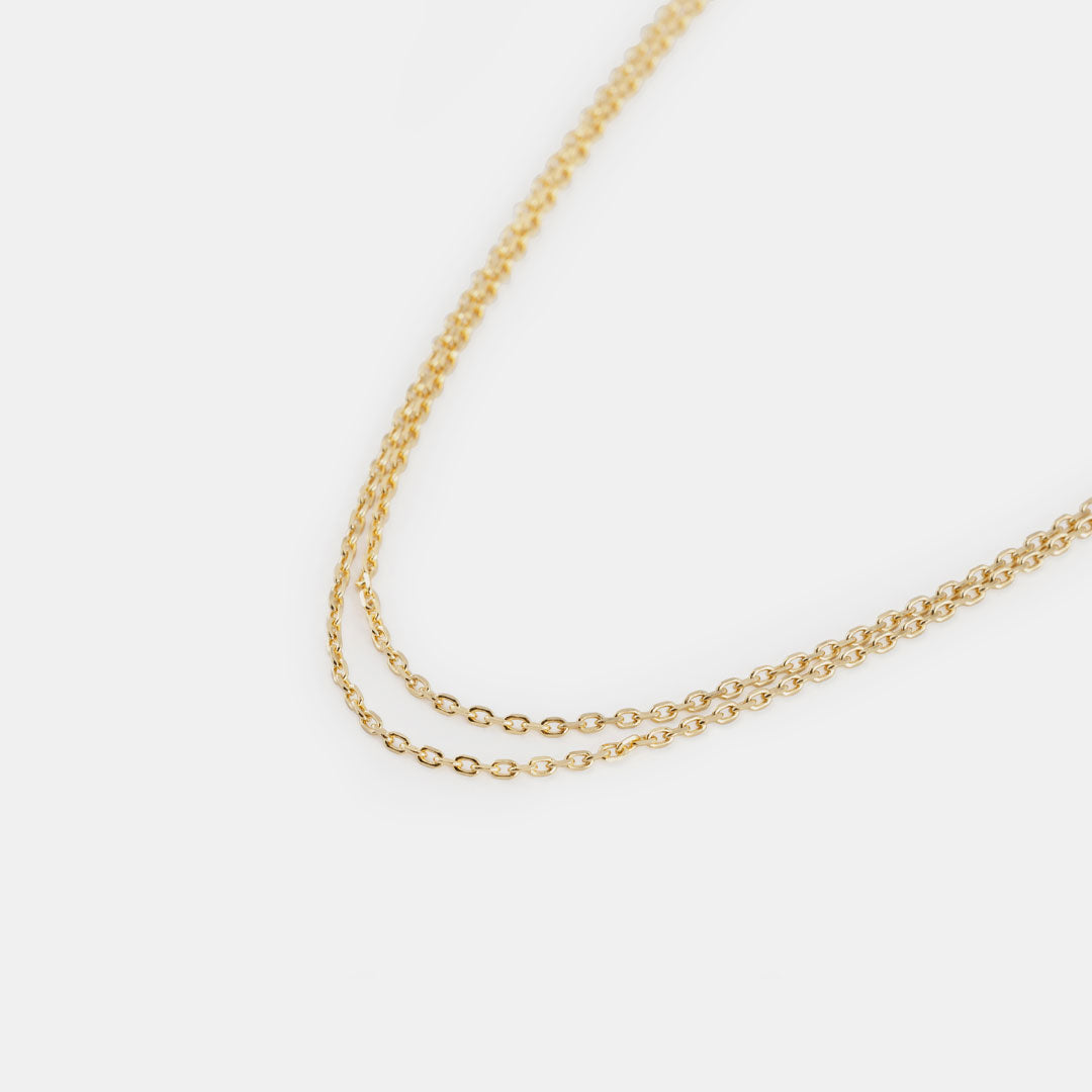 Gold Plated Silver Oval Belcher Chain