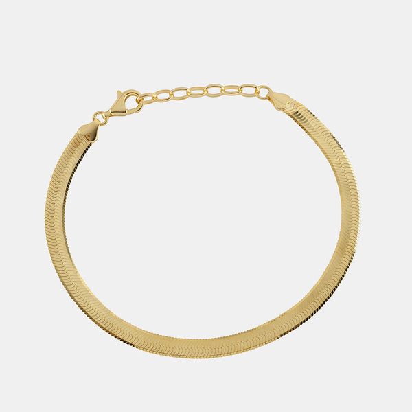 Gold Flat Snake Bracelet