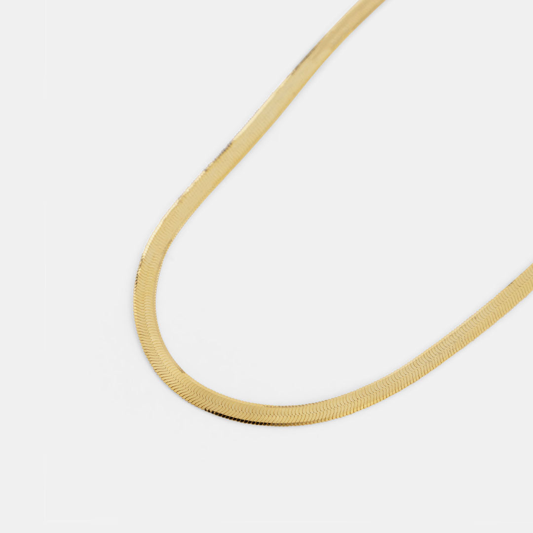 Genuine 18K White Gold Filled TARNISH-FREE 18inch 5 mm Flat Snake Chain  Necklace | eBay
