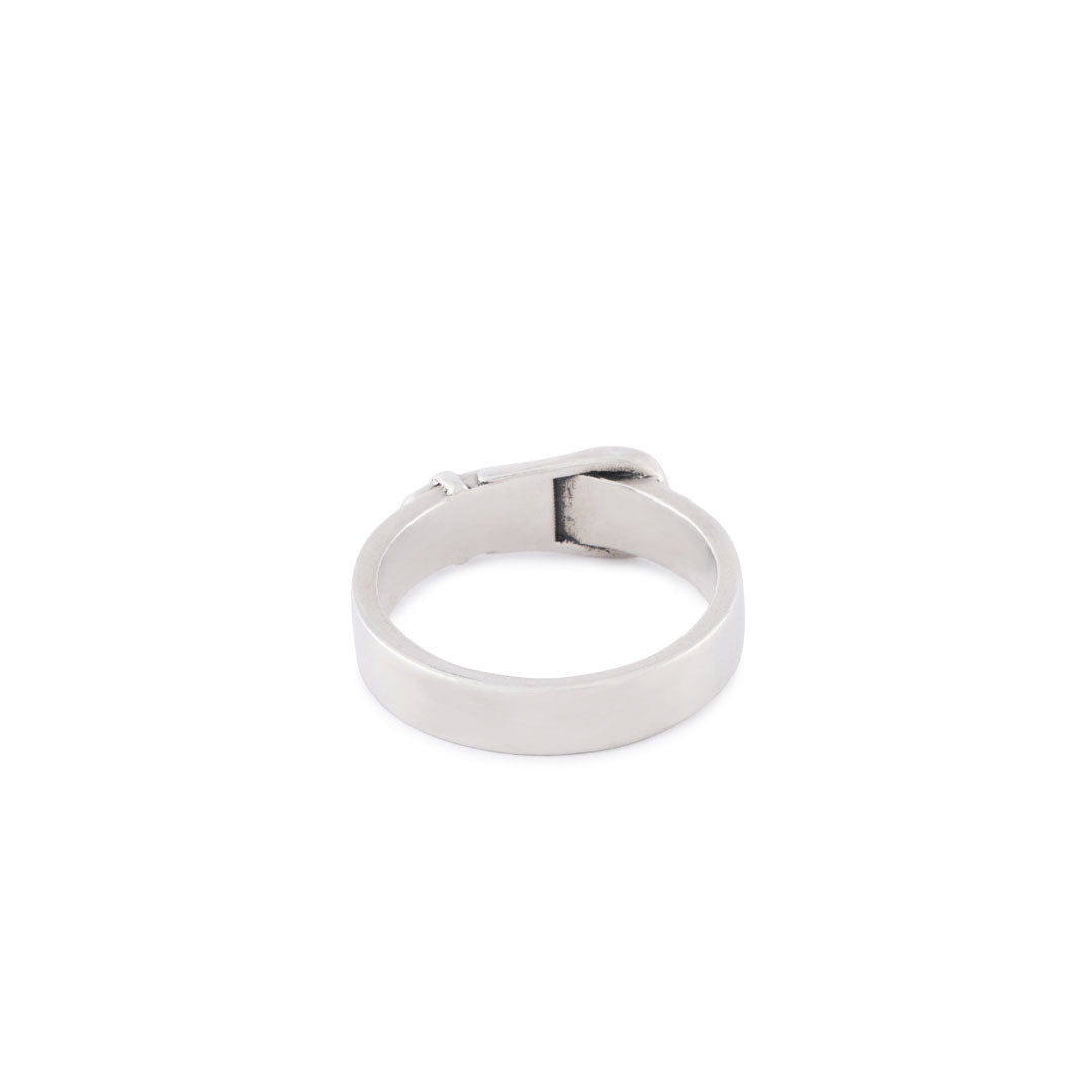 Silver Buckle Ring