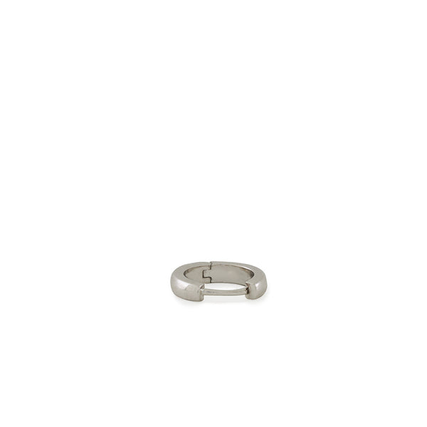Silver Huggie Hoop Earring