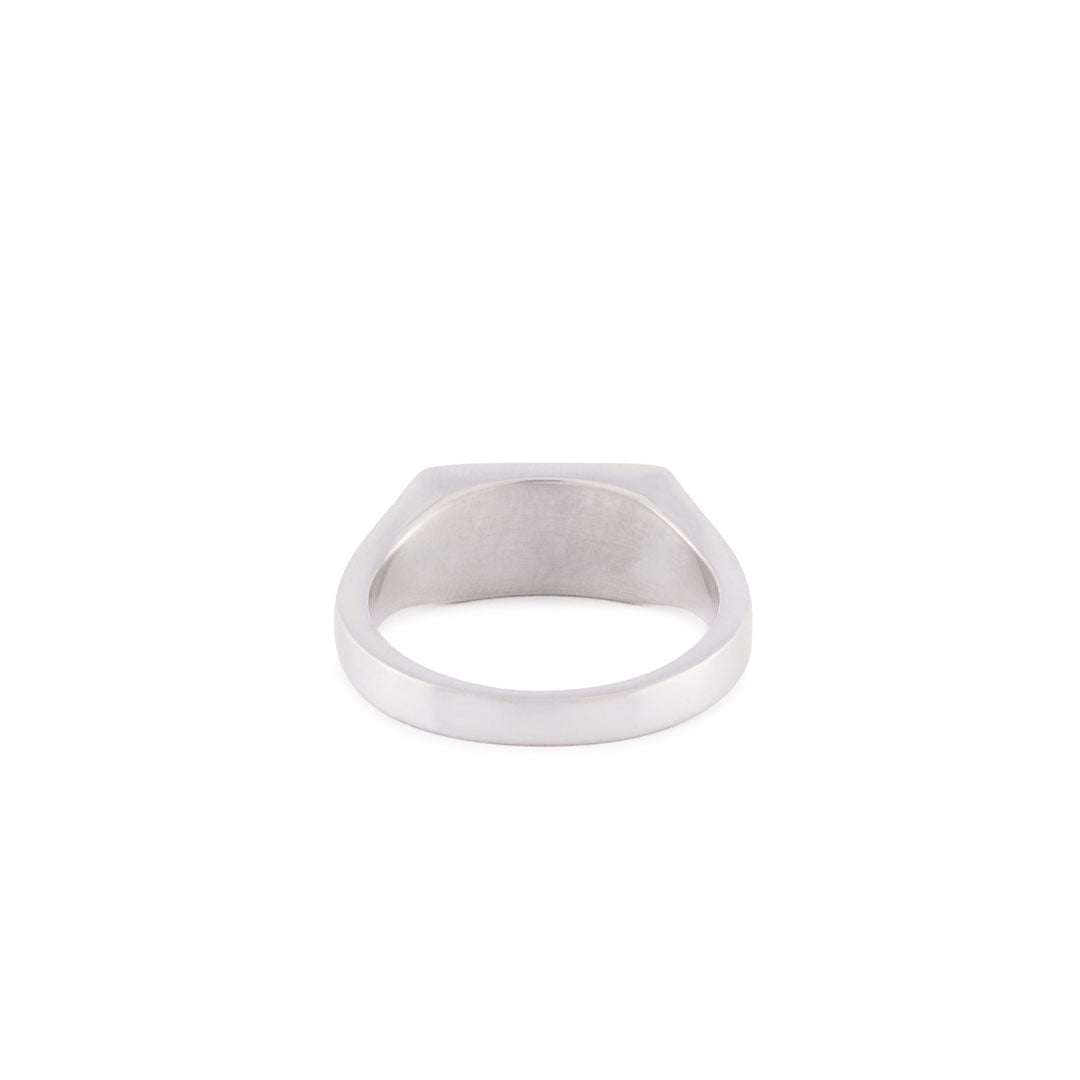 Silver Mother of Pearl Rectangle Ring