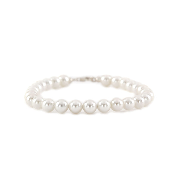 Silver Pearl Bracelet