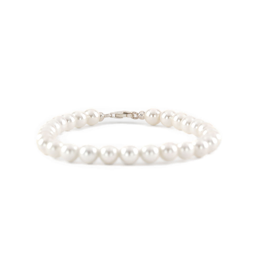 Silver Pearl Bracelet