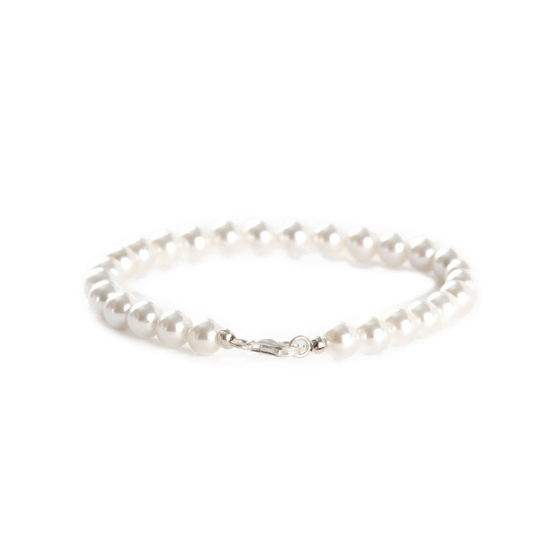 Silver Pearl Bracelet