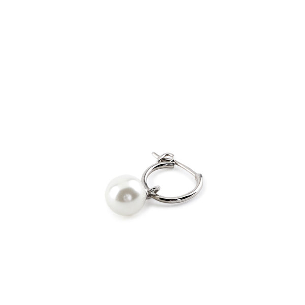 Silver Pearl Drop Earring