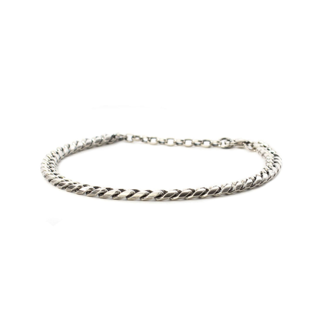 Silver 5mm Curb Bracelet