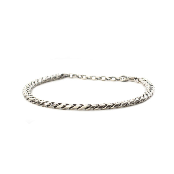 Silver 5mm Curb Bracelet