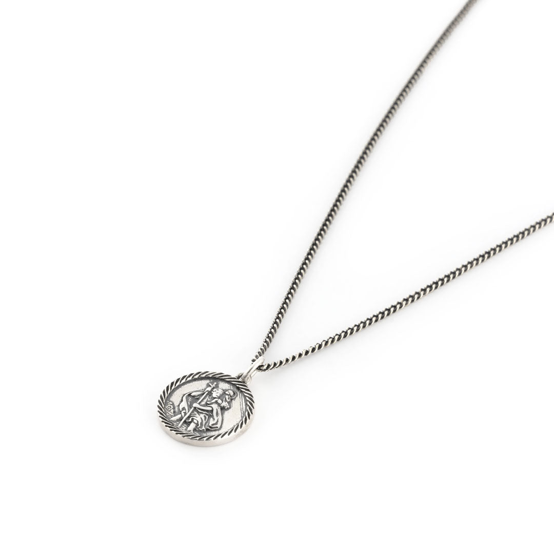Silver St Christopher Necklace