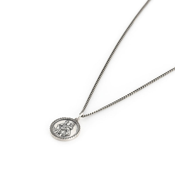 Silver St Christopher Necklace